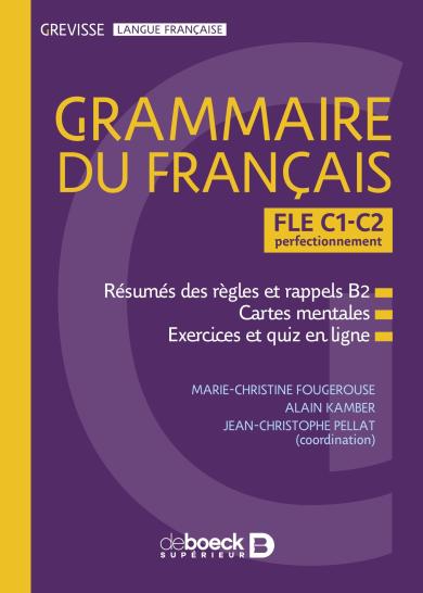 Couverture : Grevisse FLE C1-C2 grammaire du français