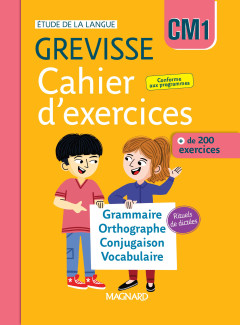 Couverture Cahier d'exercices Grevisse CM1 (2026)
