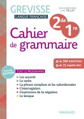 Couverture : Cahier Grevisse 2de / 1re (2025)