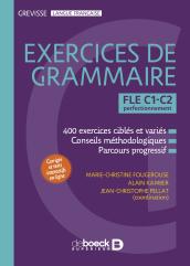 Couverture : Grevisse FLE C1-C2 Exercices de grammaire
